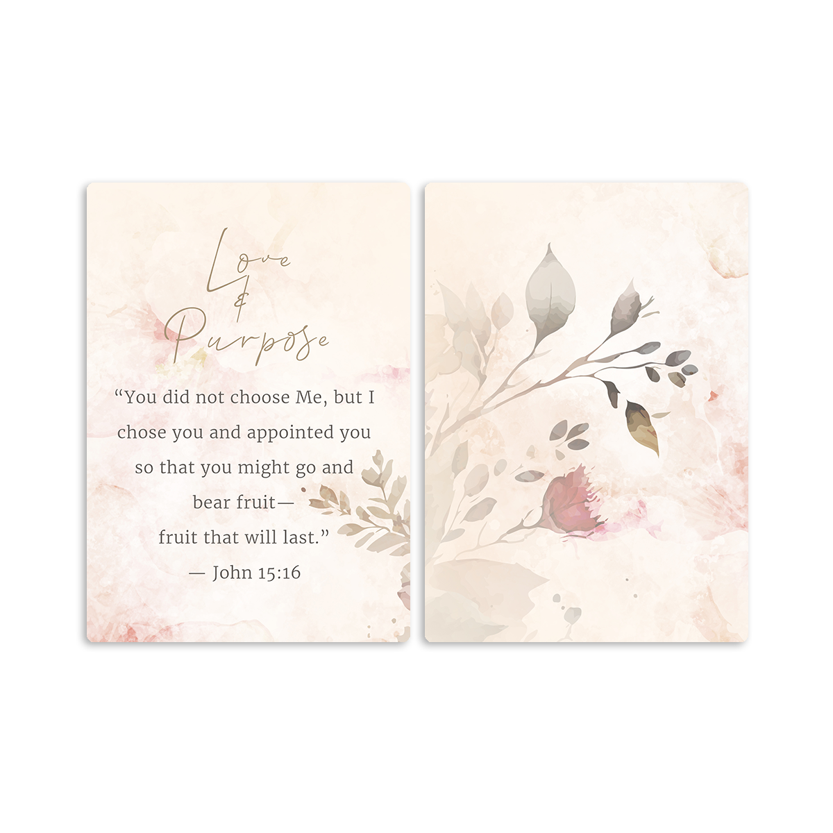 John 15:16  - 2 Panel Metal Wall Art