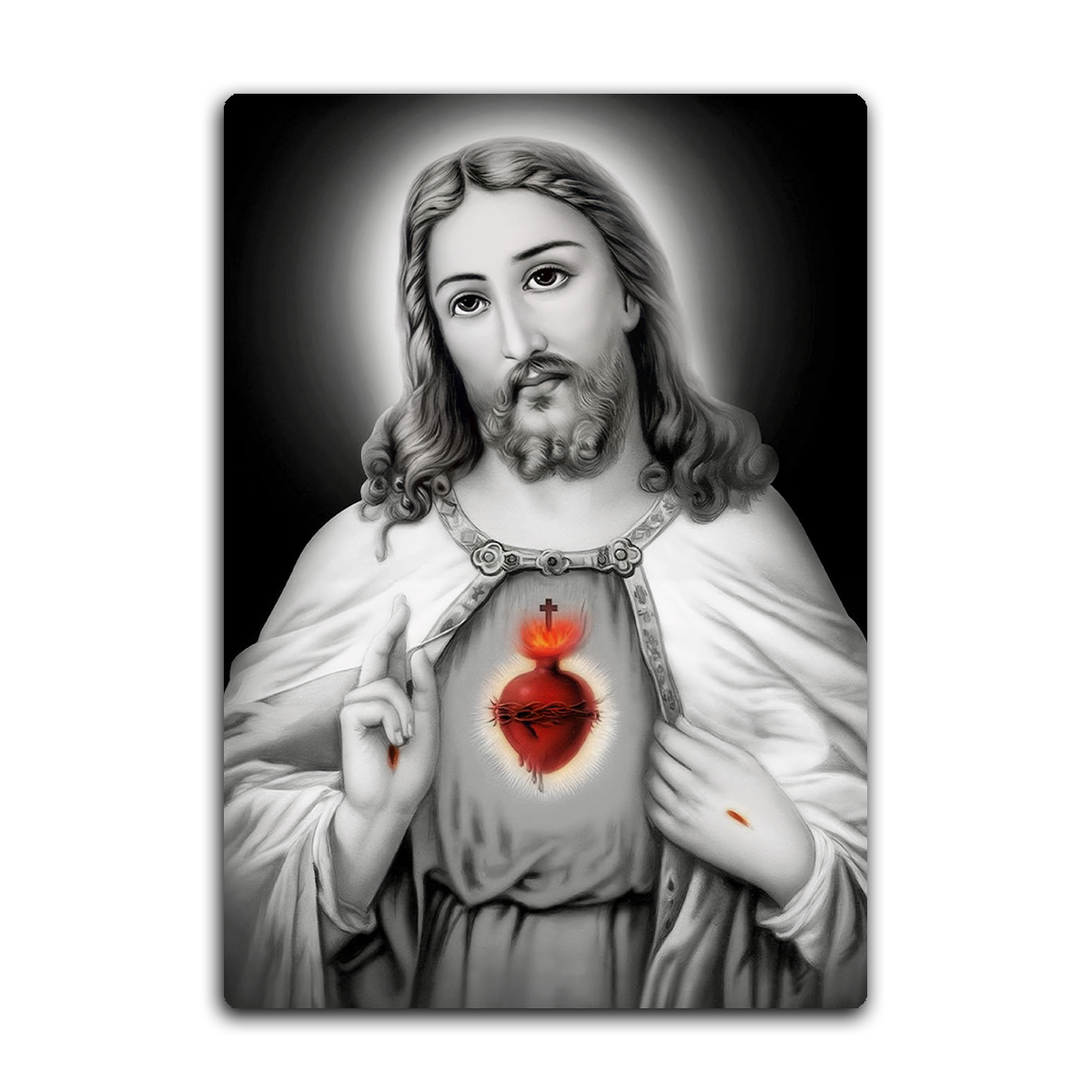 Divine Mercy – Jesus Sacred Heart Metal  Wall Art