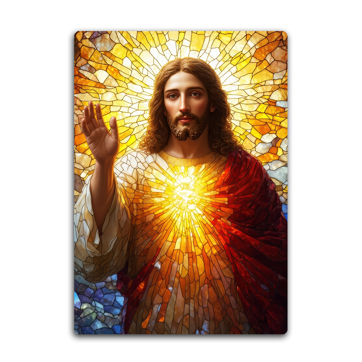Light of the World – Jesus  Metal Wall Art