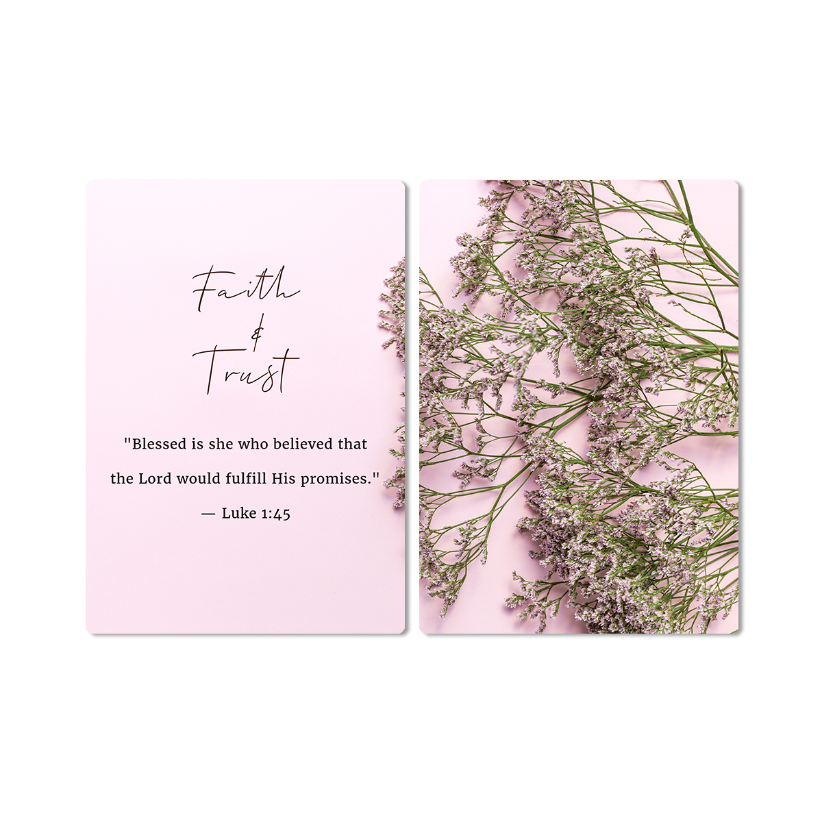 Faith & Trust – “Blessed Is She Who Believed” - 2 Panel Metal Wall Art