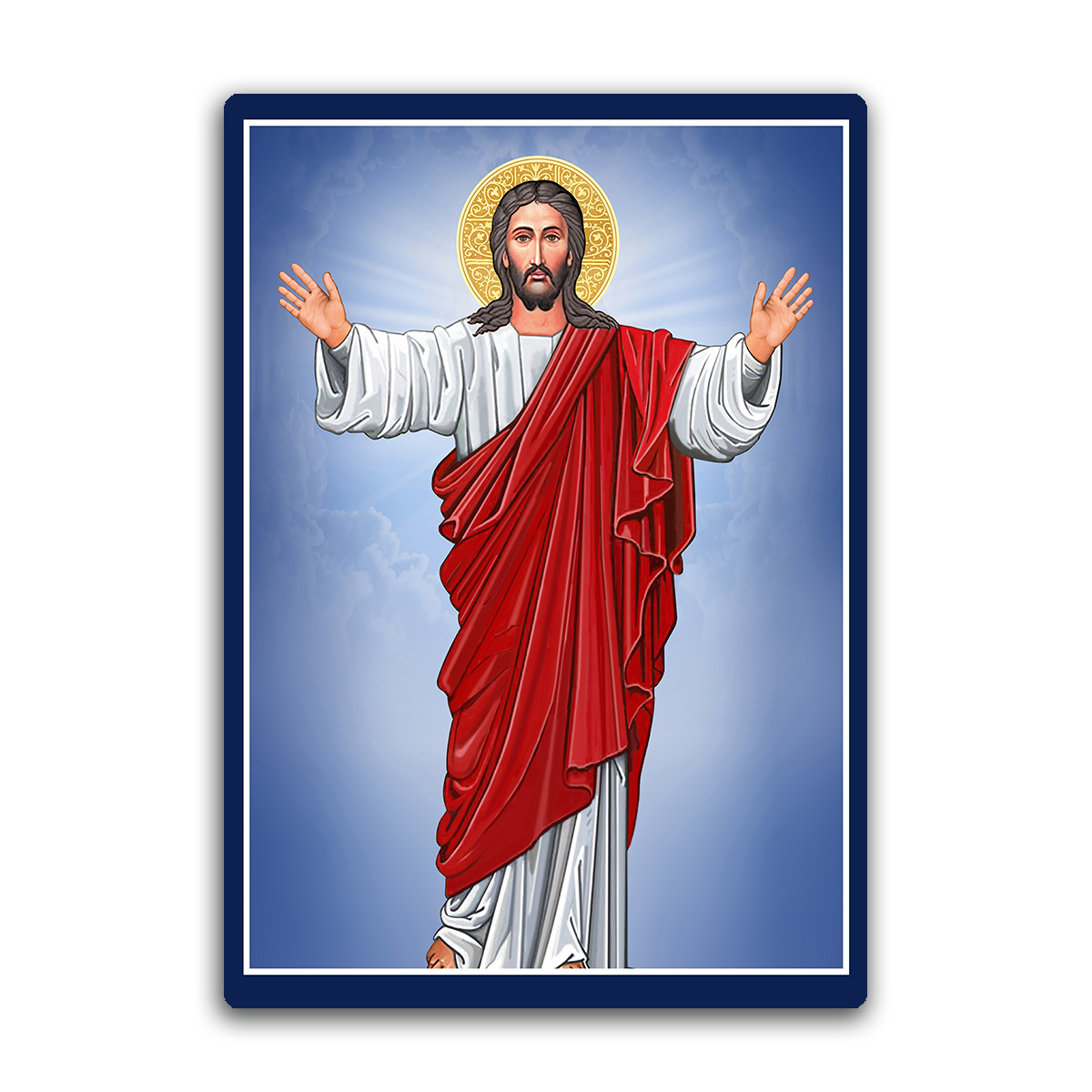 Christ the Redeemer – Modern Christian Metal Wall Art