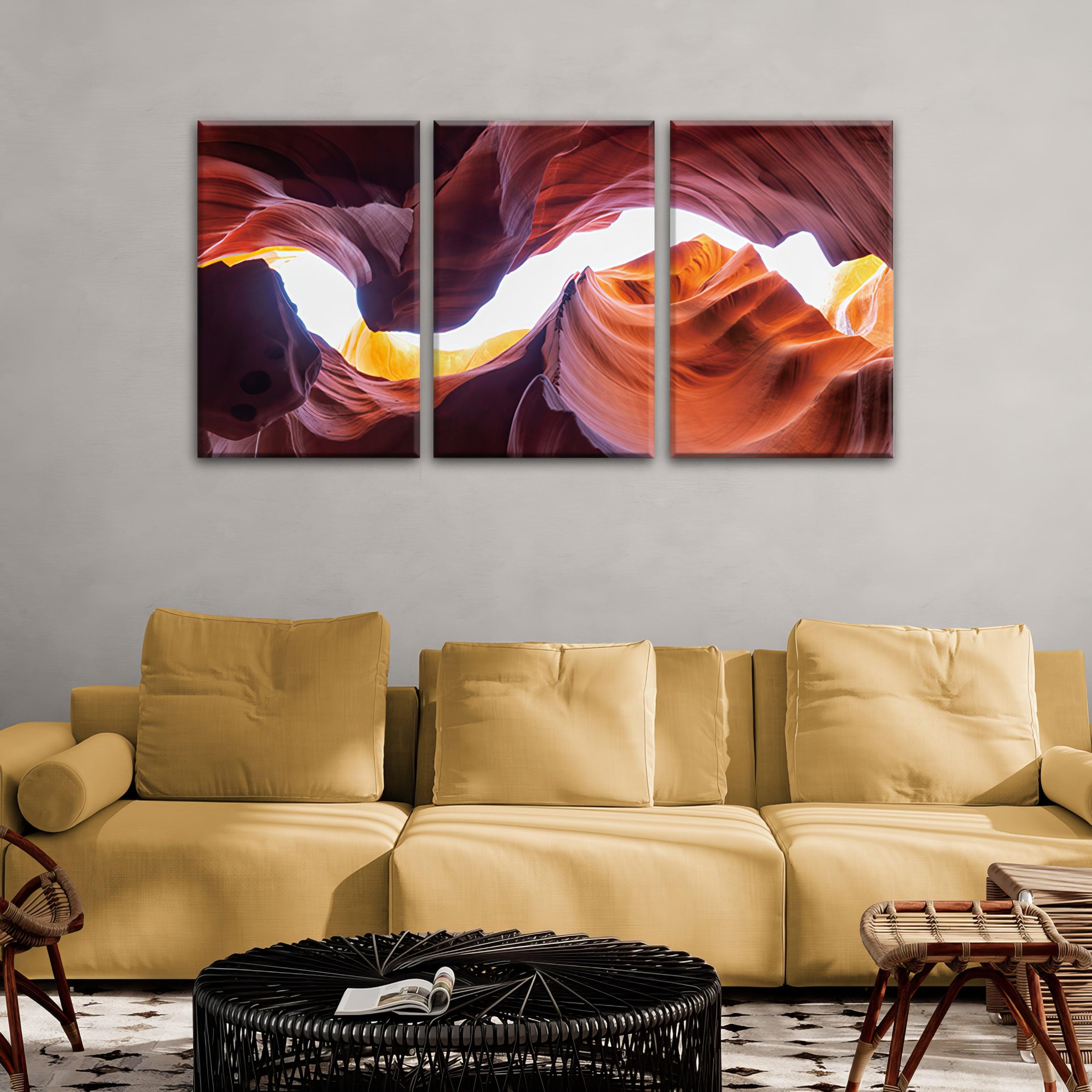 Antelope Canyon Triptych - 3panel.