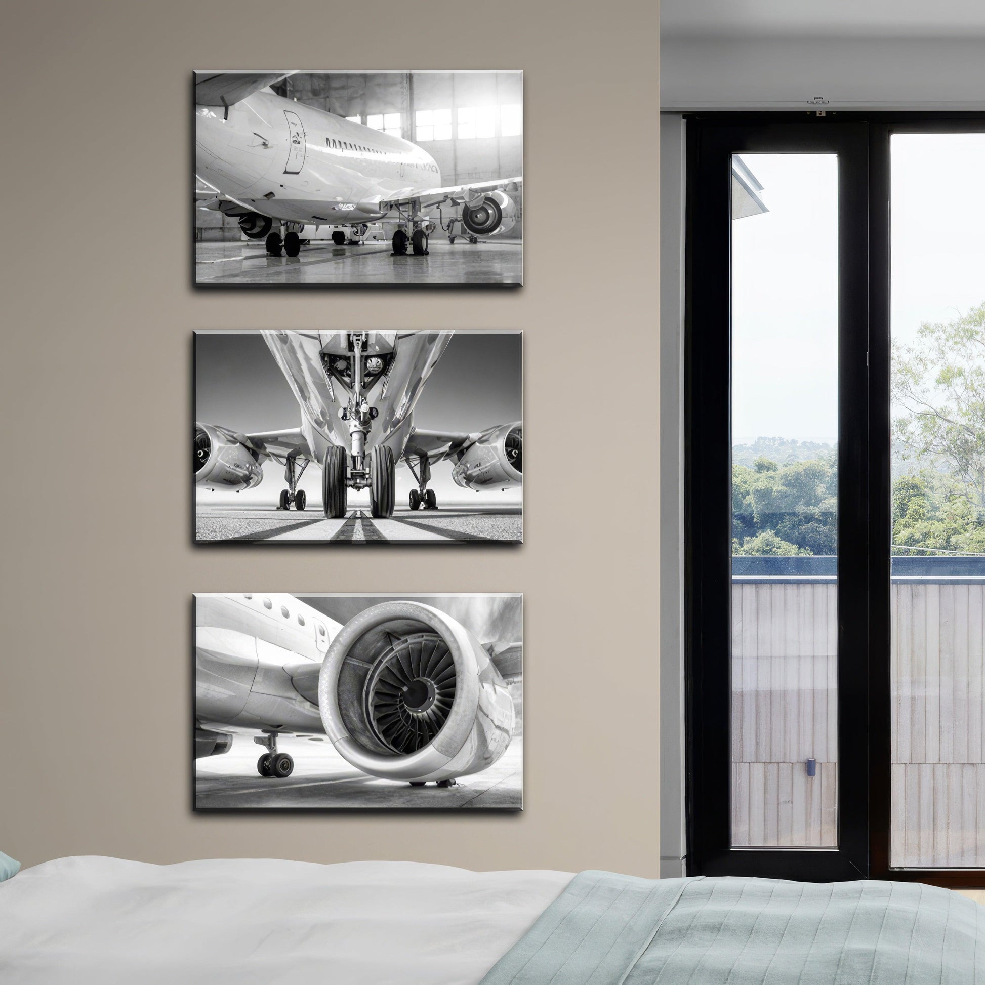Aviator's Triptych - 3Panel.