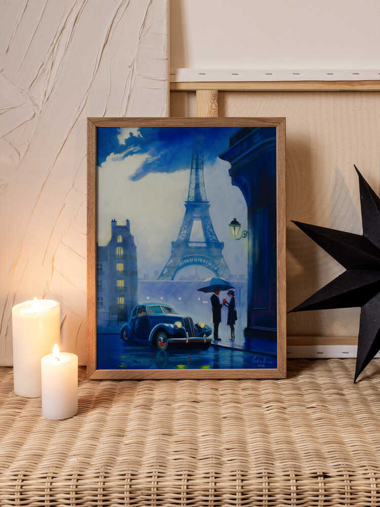 Parisian Romance Metal Wall Art