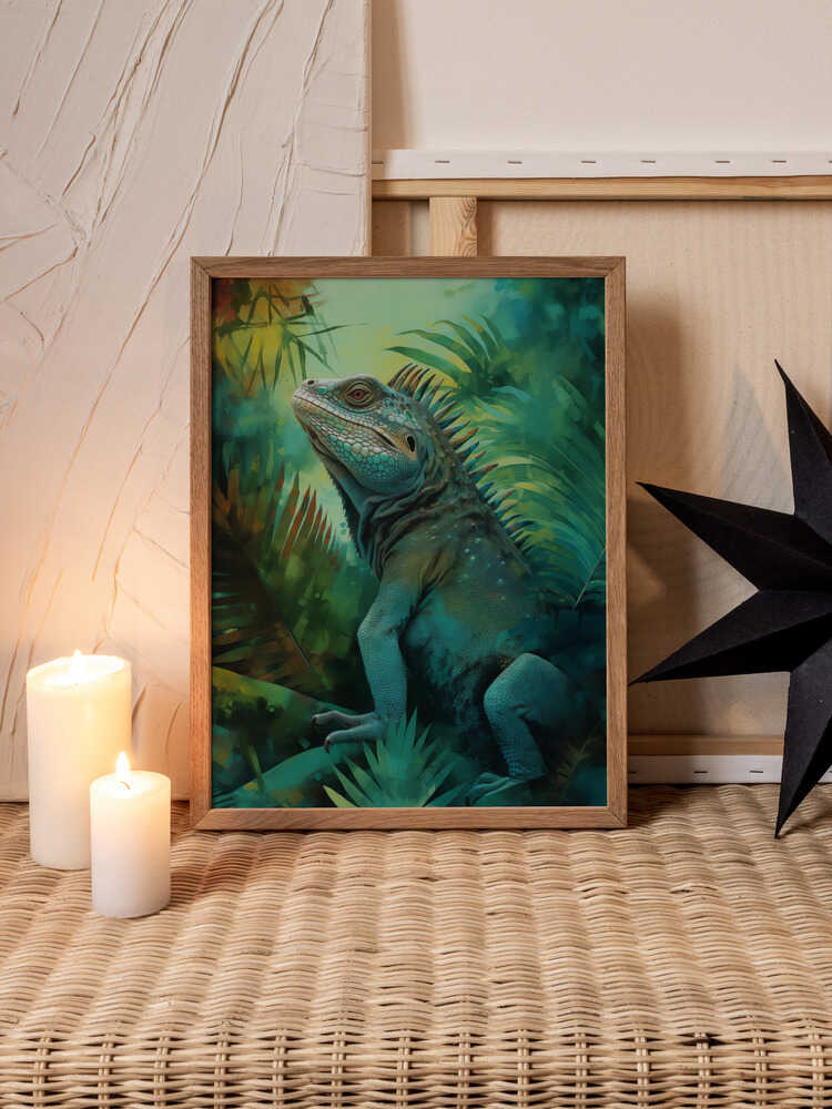 Emerald Stillness – Botanical Metal Wall Art