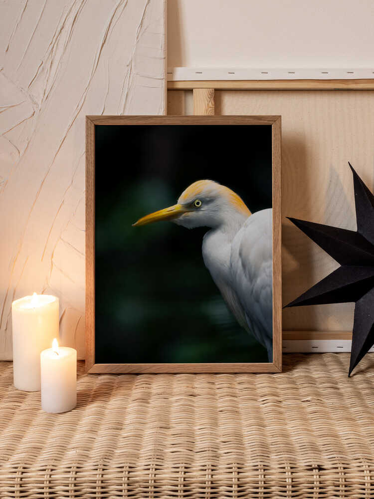 Poise in Stillness – Minimalist Bird Metal Wall Art
