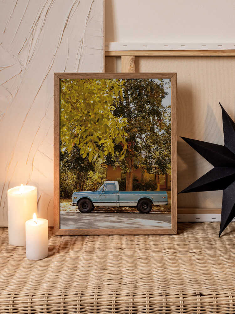 Retro Drive – Nostalgic Truck Metal Wall Art