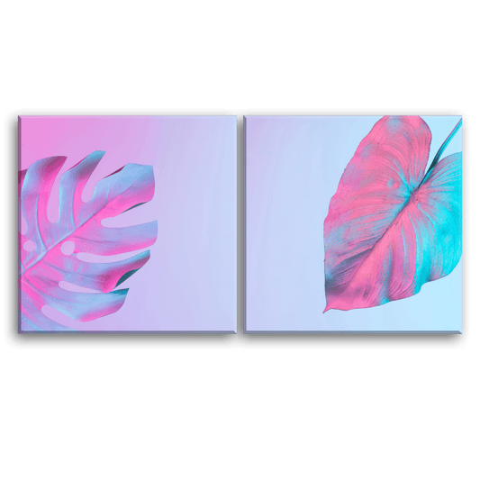 Chromatic Foliage Art - 2Panel - PixMagic