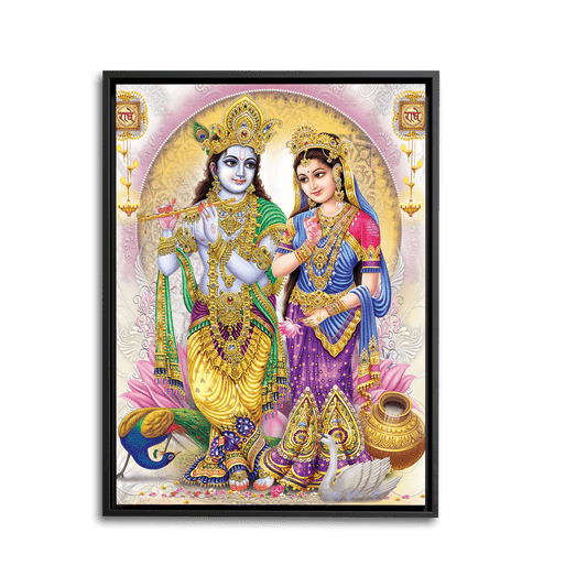Eternal Radha Krishna - Framed - PixMagic