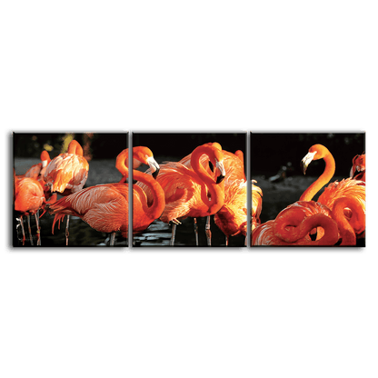 Flamingo Sunset - 3Panel.