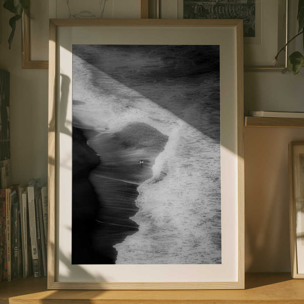 Edge of the Tide – Minimalist Ocean Metal Wall Art