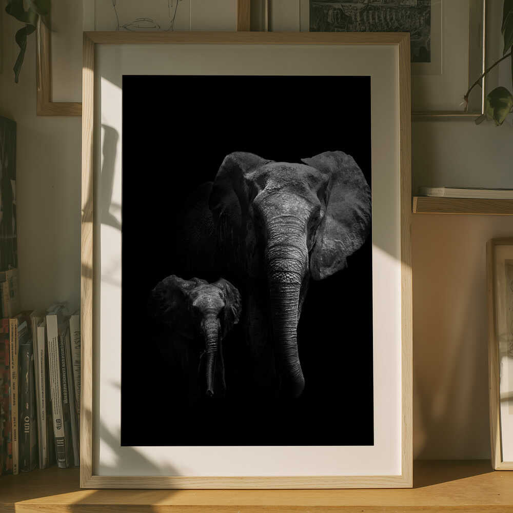 Silent Strength – Elephant Animal Metal Wall Art