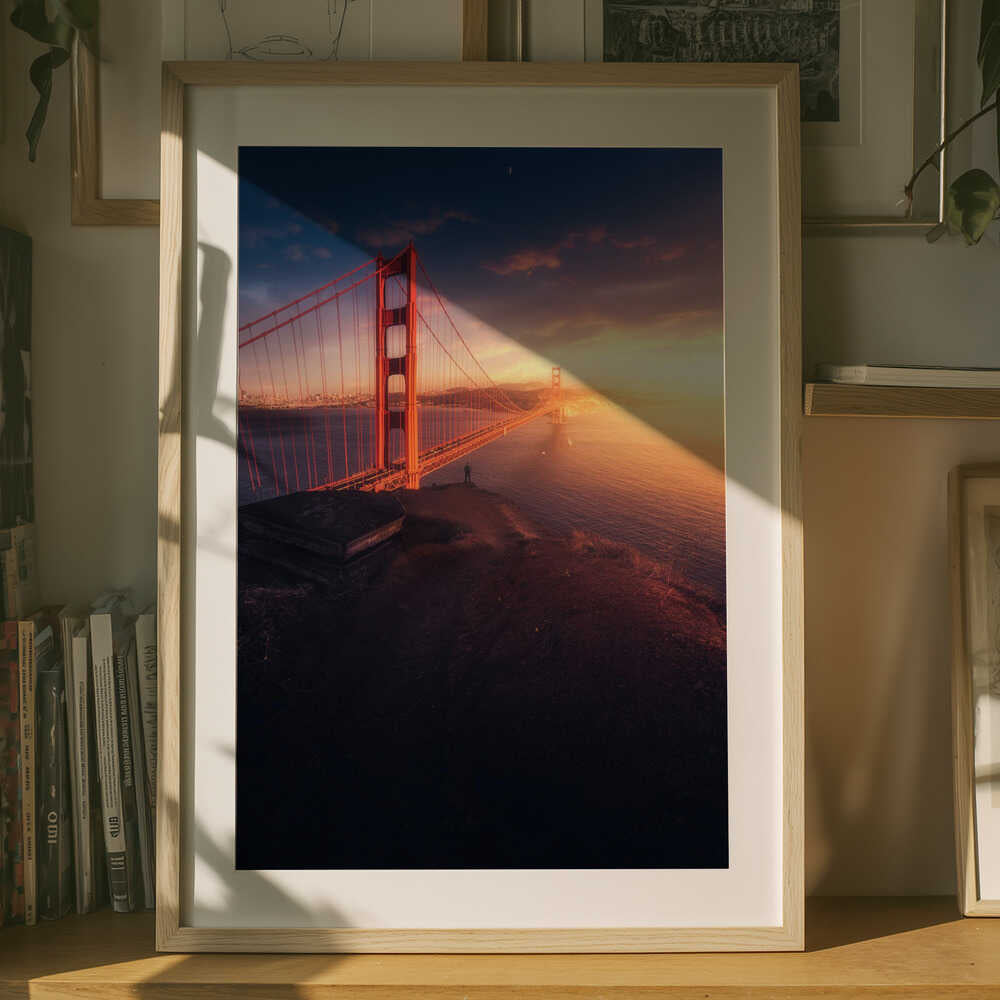 Edge of the Bay – Golden Gate Bridge City Metal Wall Art