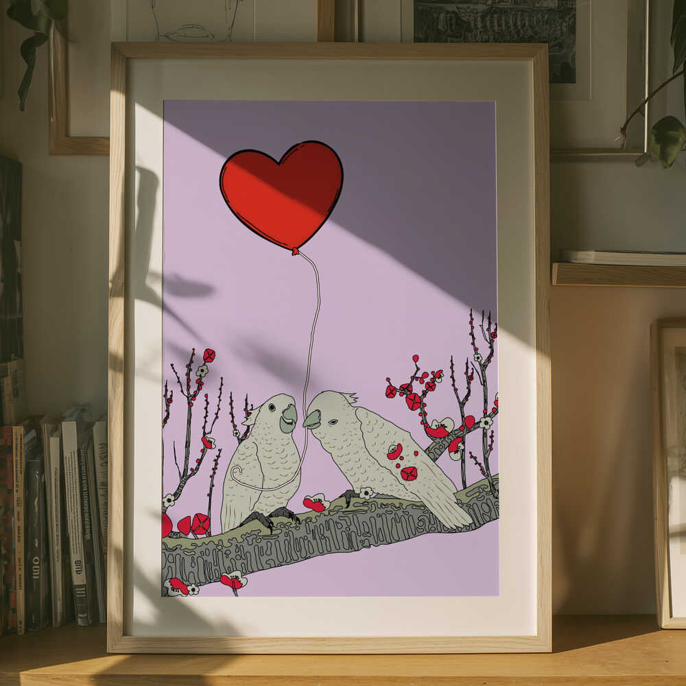 Heart Balloon Romance Metal Wall Art