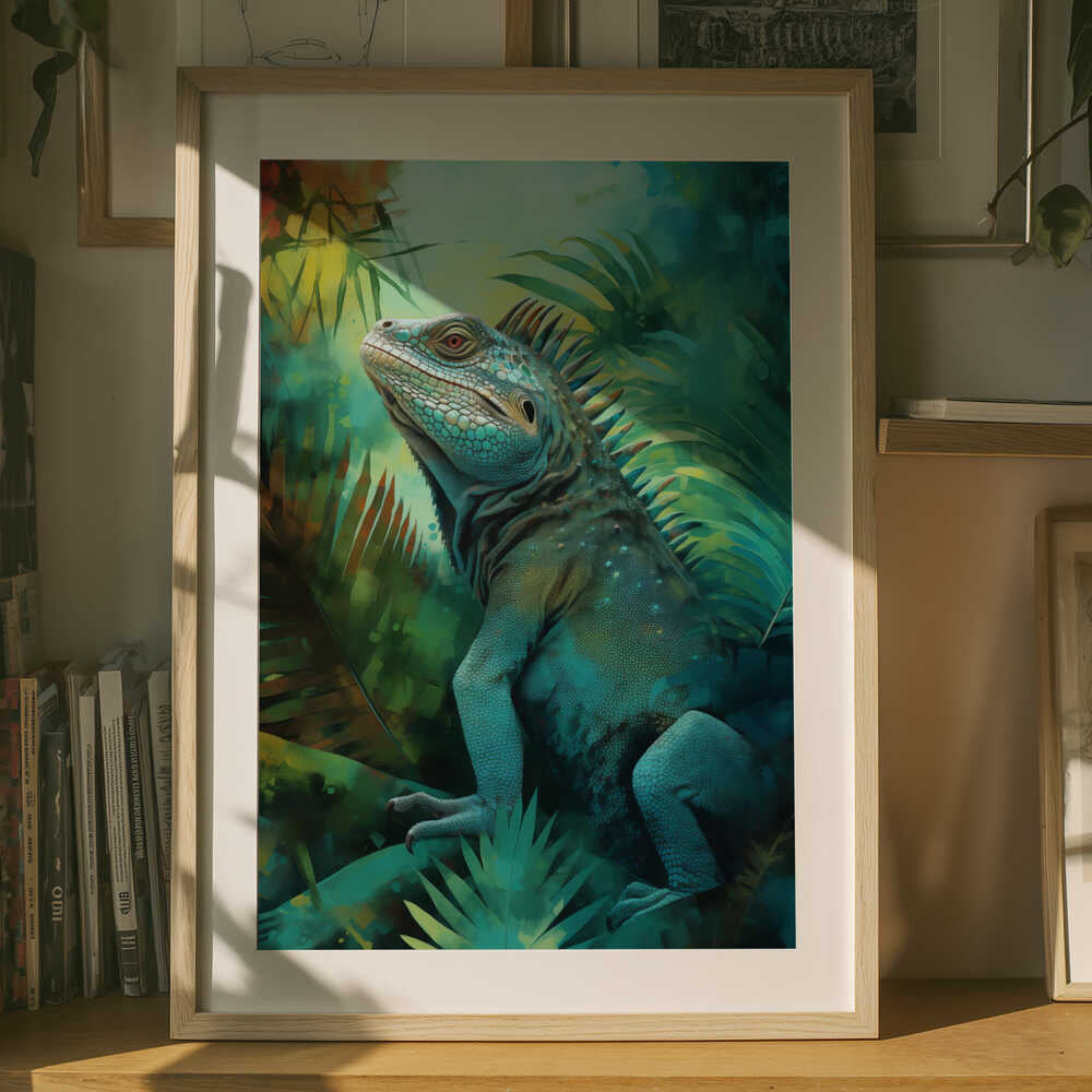 Emerald Stillness – Botanical Metal Wall Art