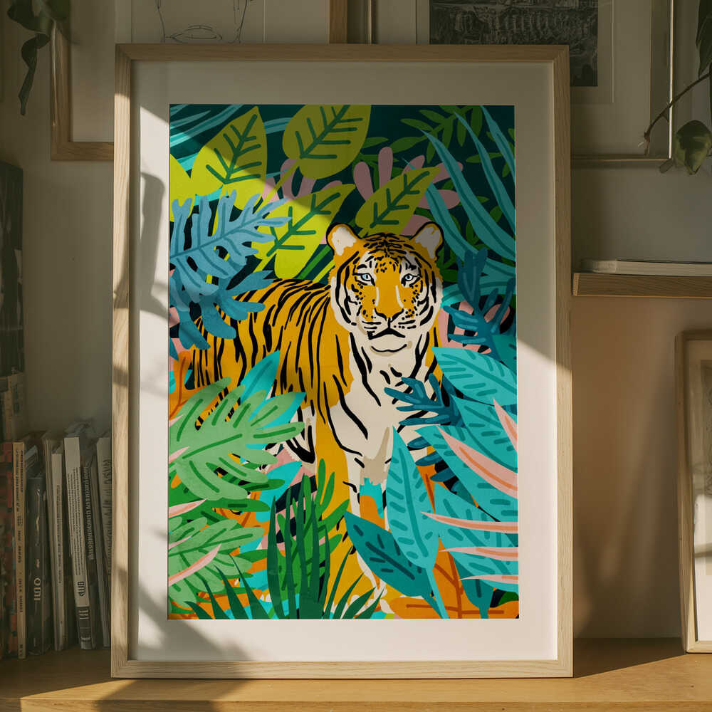 Jungle Royalty – Tiger Metal Wall Art