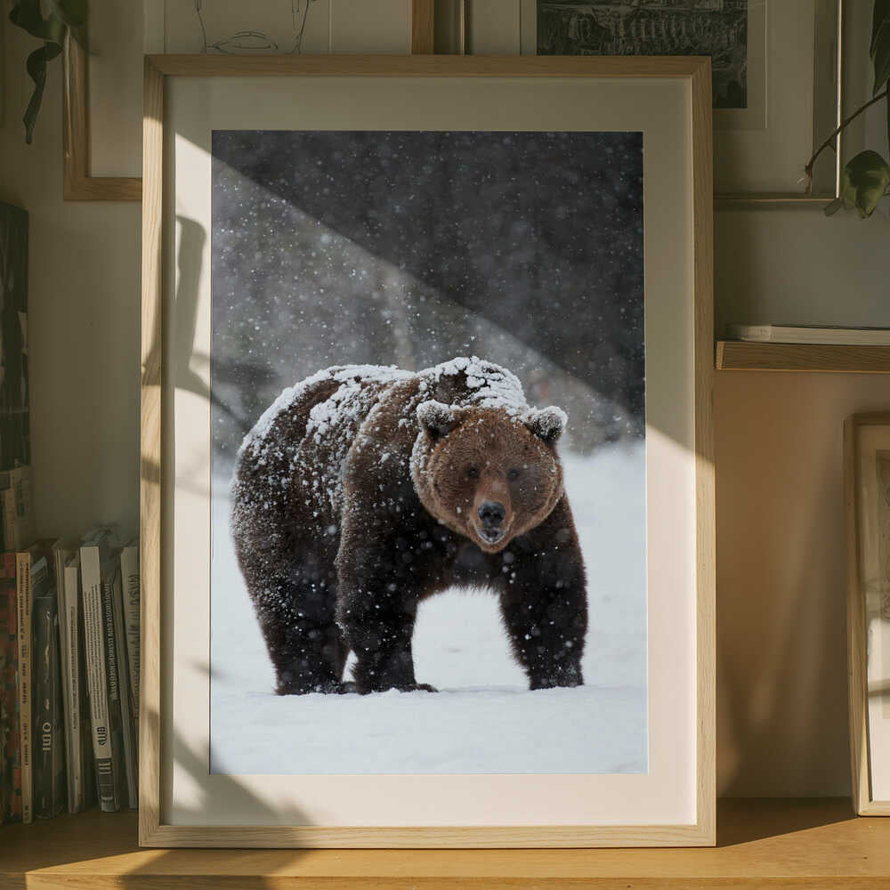 “Frozen Strength” Animal Metal Wall Art