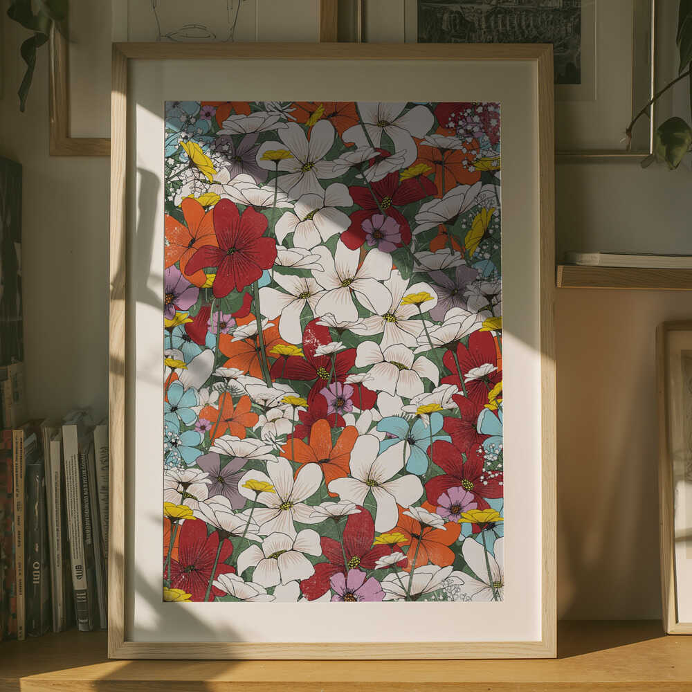 Wildflower Symphony – Floral Metal Wall Art