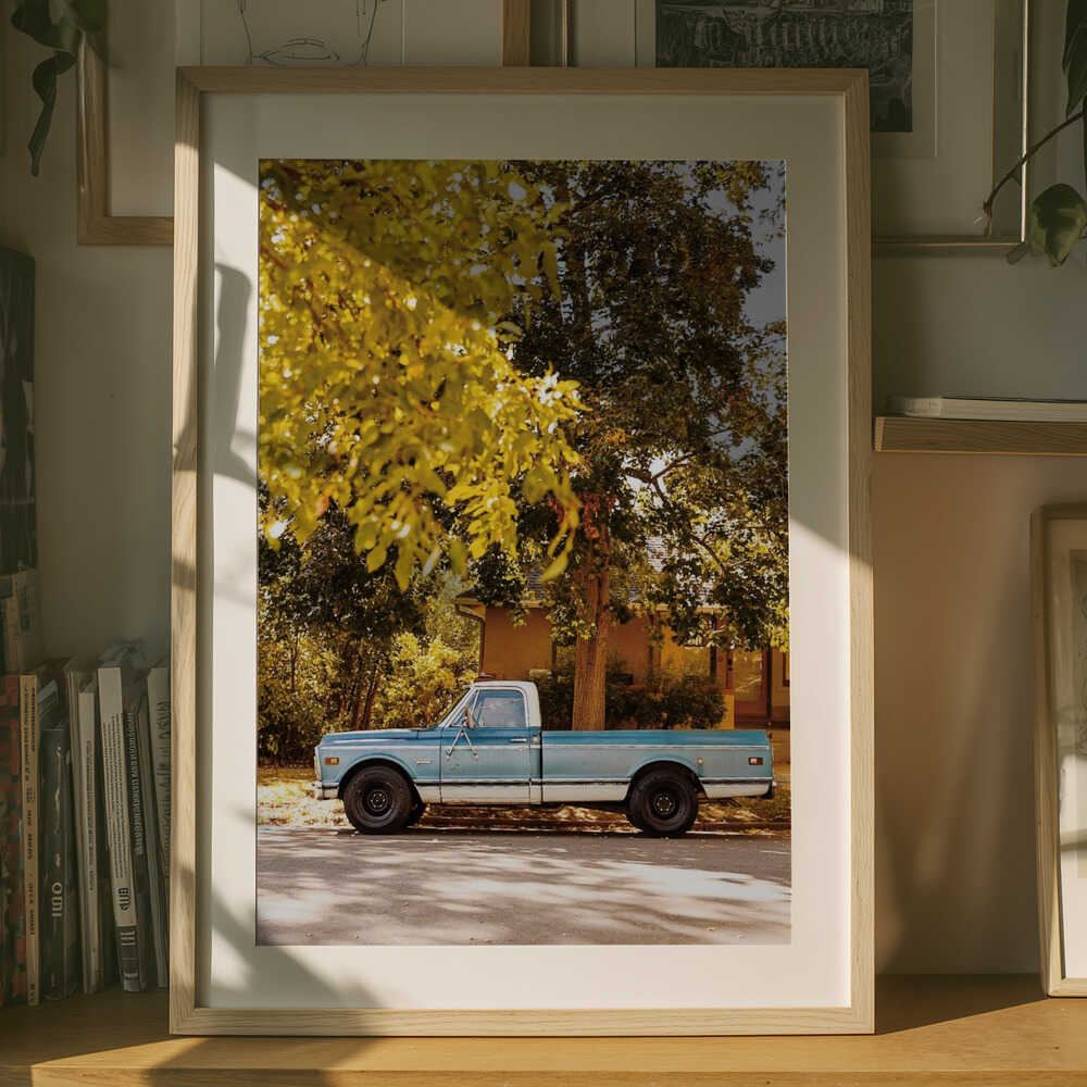 Retro Drive – Nostalgic Truck Metal Wall Art