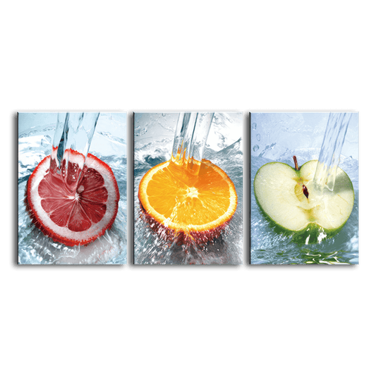 Fruitful Splashes - 3Panel - PixMagic