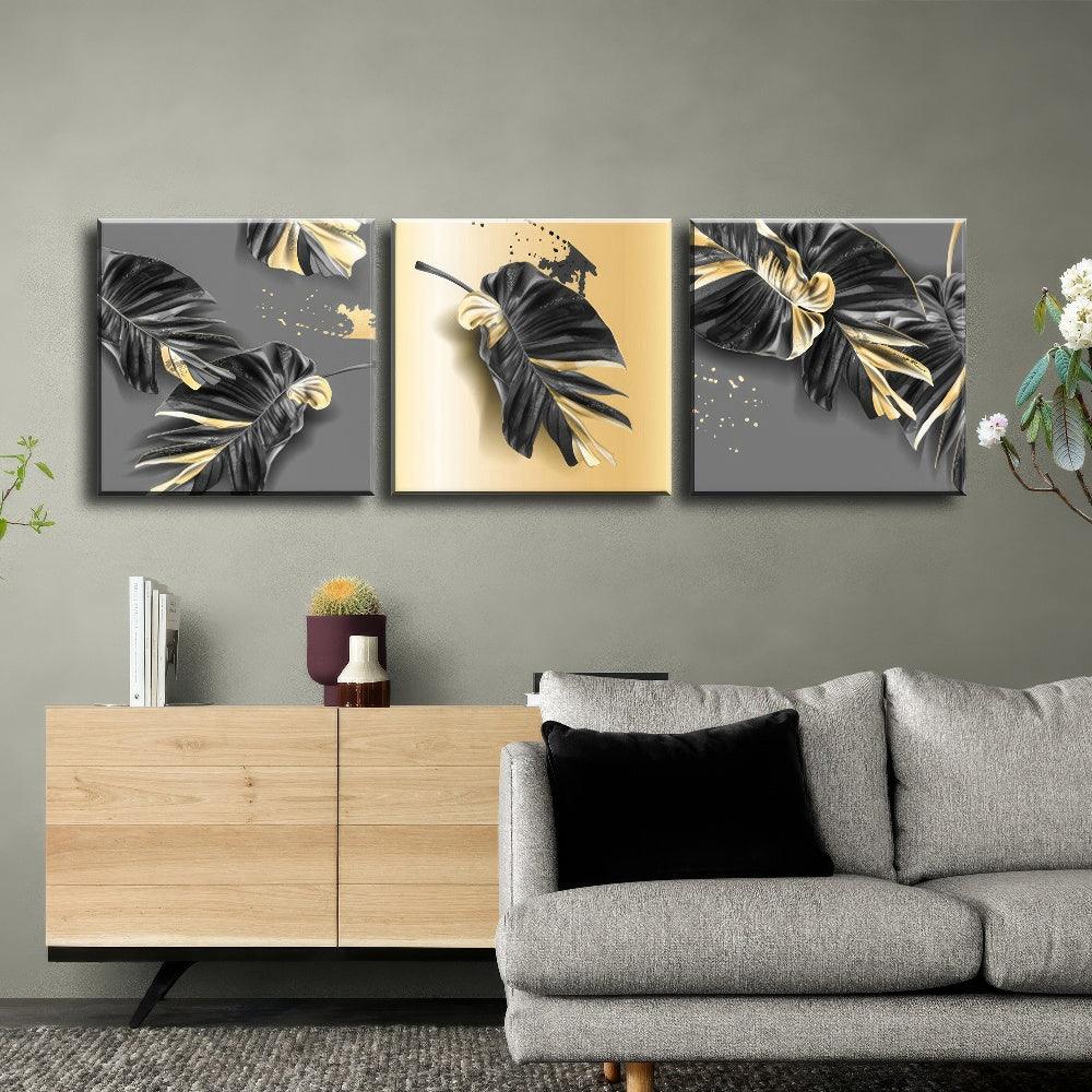 Gold Leaf Ensemble - 3Panel - PixMagic