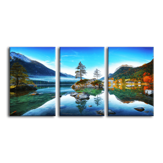 Hintersee Lake Austria - 3panel - PixMagic