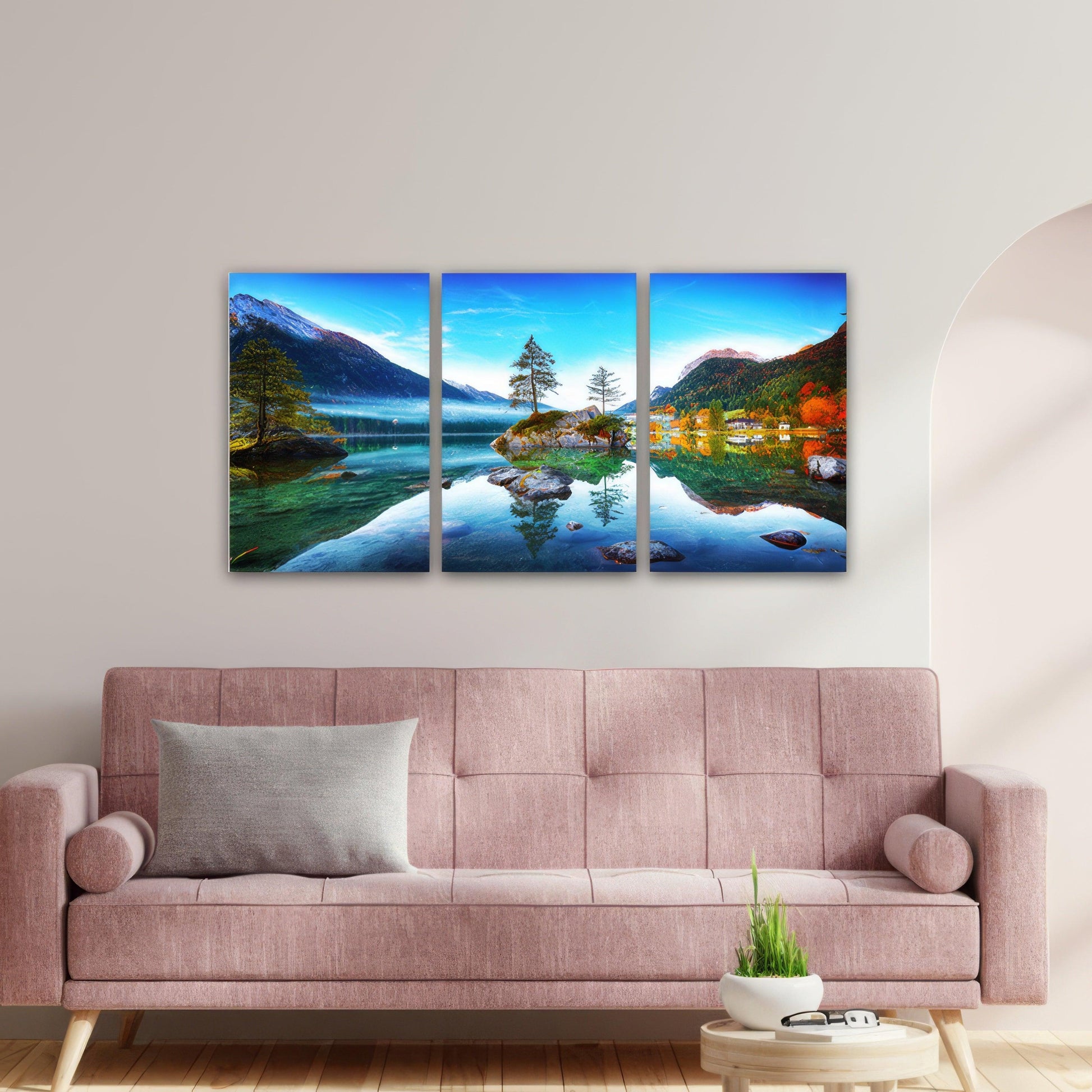 Hintersee Lake Austria - 3panel - PixMagic