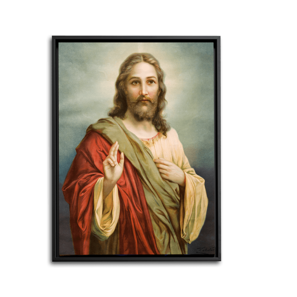 Jesus Blessing - Framed - PixMagic