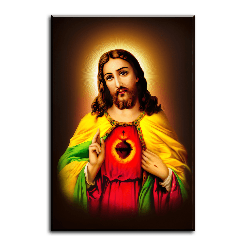 Jesus Sacred Heart Brown - PixMagic