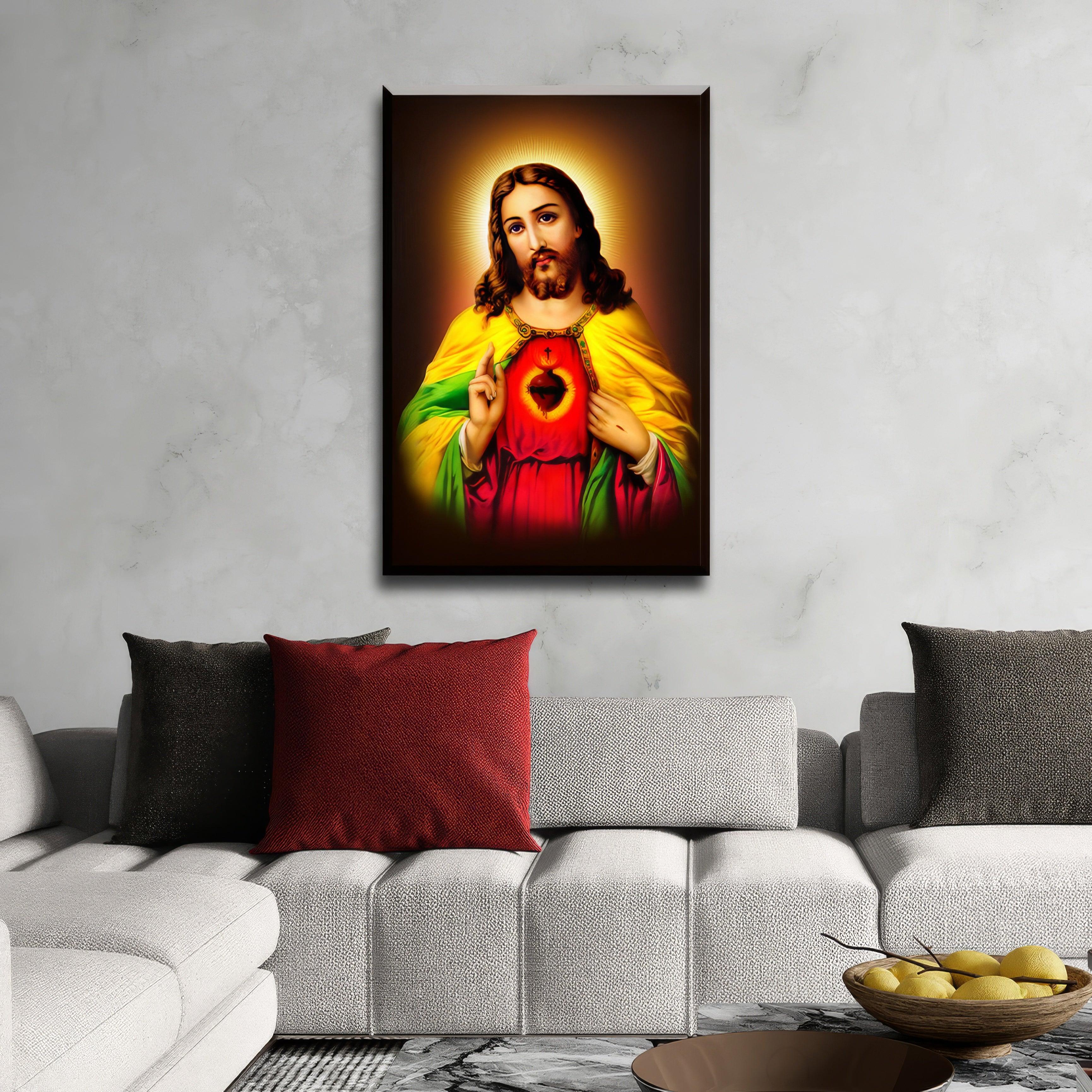 Jesus Sacred Heart Brown - PixMagic