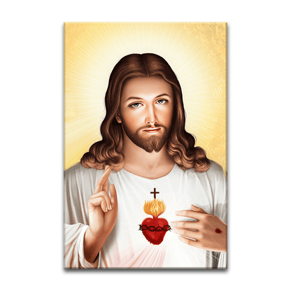 Jesus Sacred Heart Yellow - PixMagic