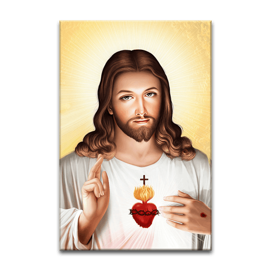Jesus Sacred Heart Yellow - PixMagic