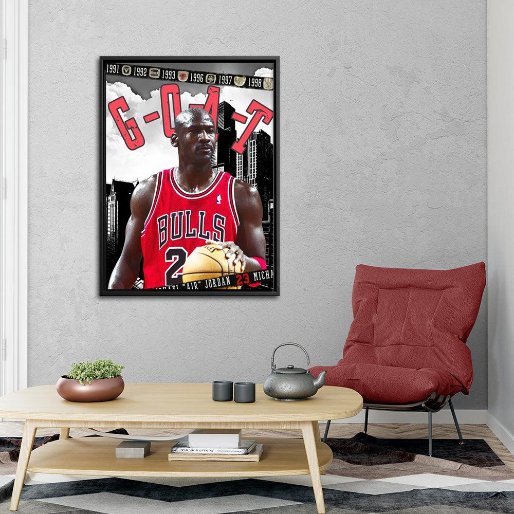 Jordan G.O.A.T Tribute - Framed - PixMagic