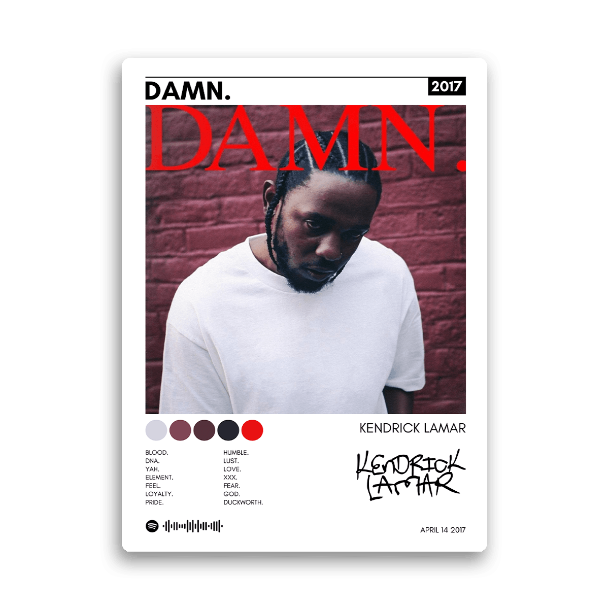 Kendrick Lamar's "DAMN" - PixMagic
