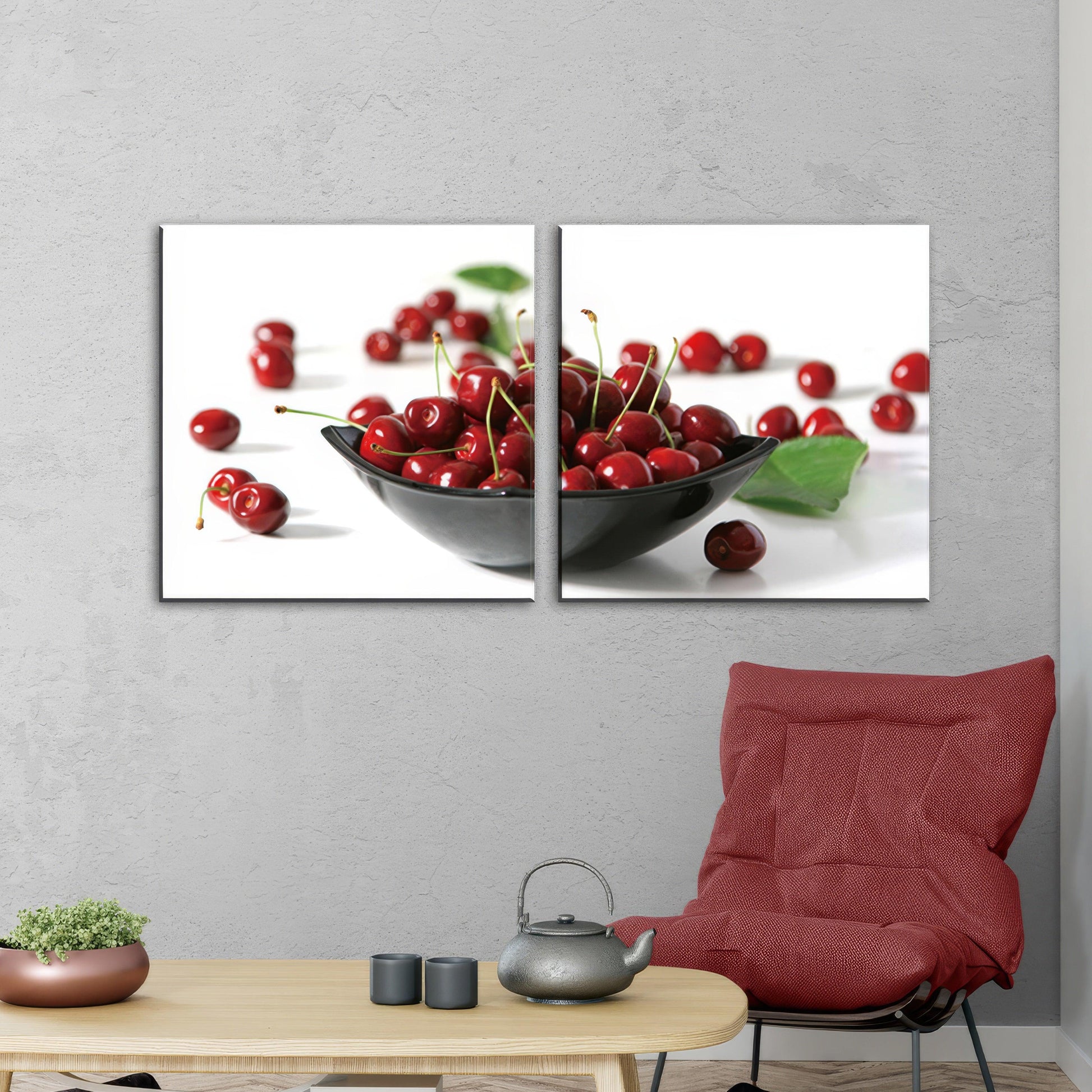Luscious Cherry Bliss - 2Panel.