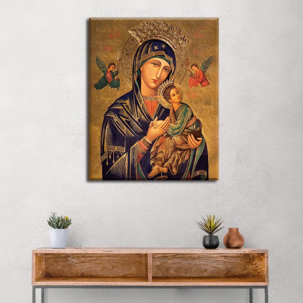 Mary and Jesus Embrace - PixMagic