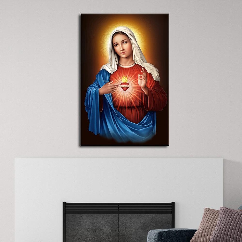 Mother Mary Heart - PixMagic
