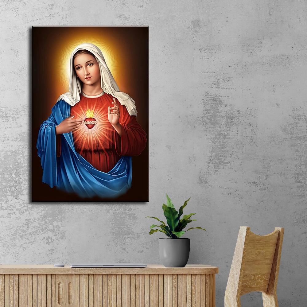 Mother Mary Heart - PixMagic