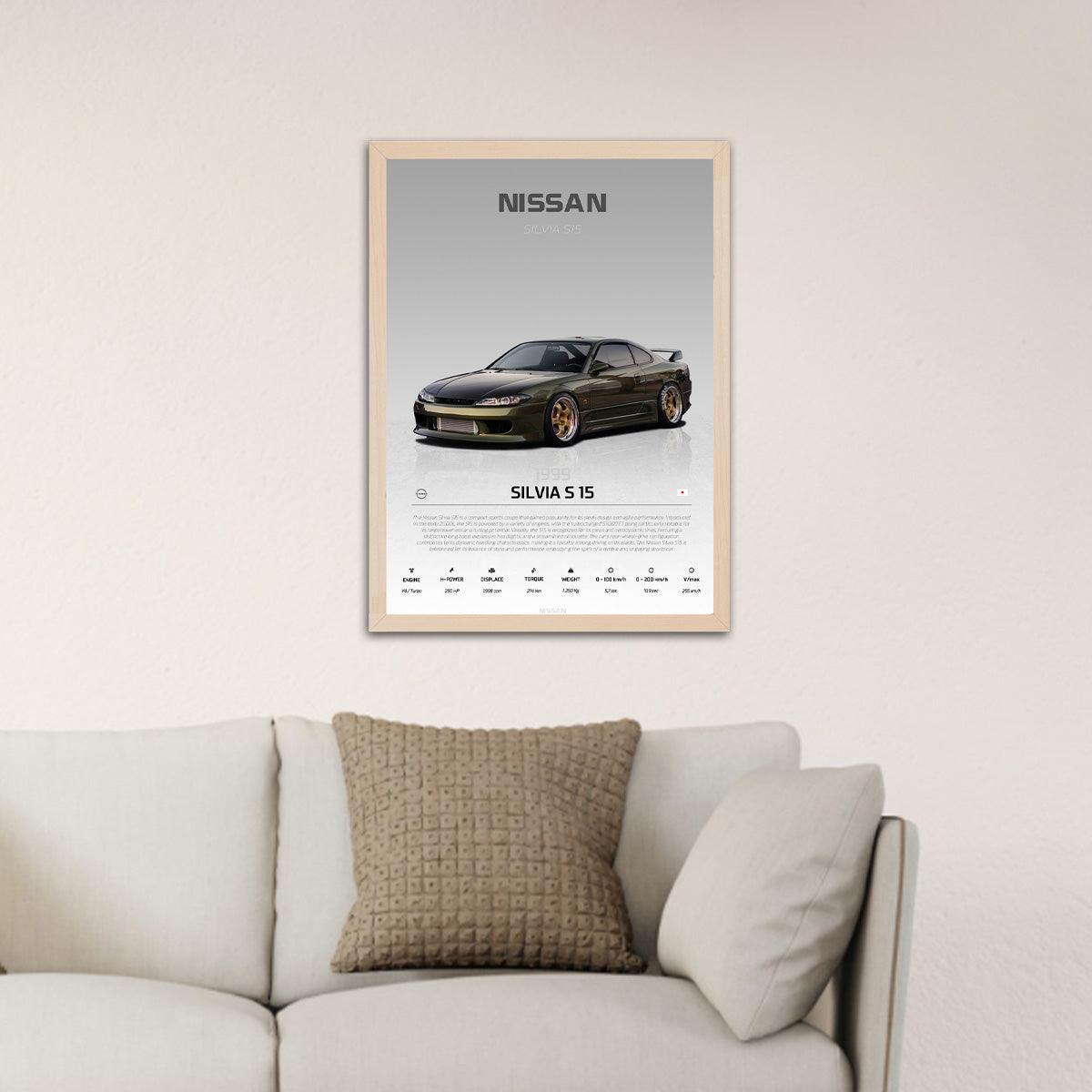 Nissan Silvia S15 - HD Metal Print - PixMagic