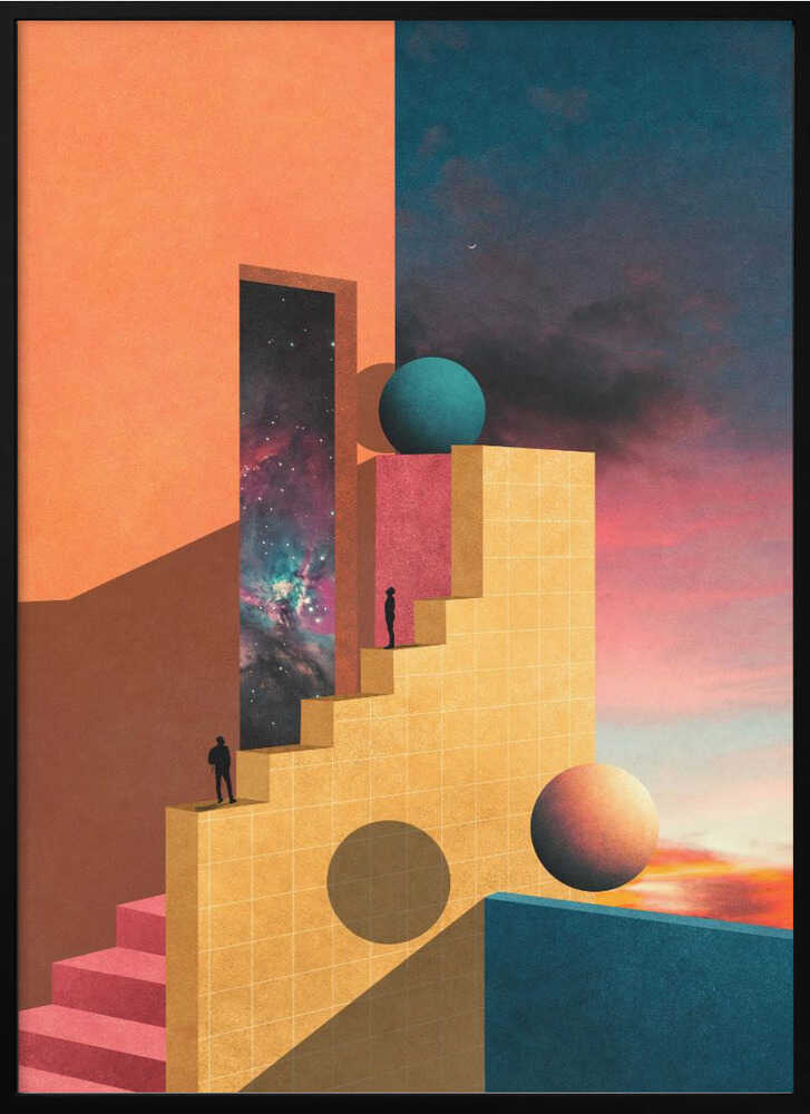 "Cosmic Ascent" Metal Wall Art