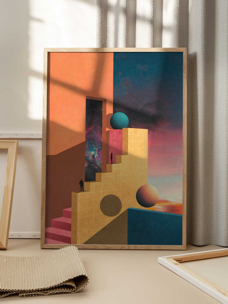 "Cosmic Ascent" Metal Wall Art