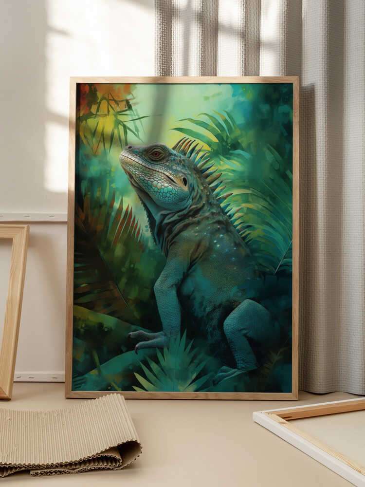 Emerald Stillness – Botanical Metal Wall Art