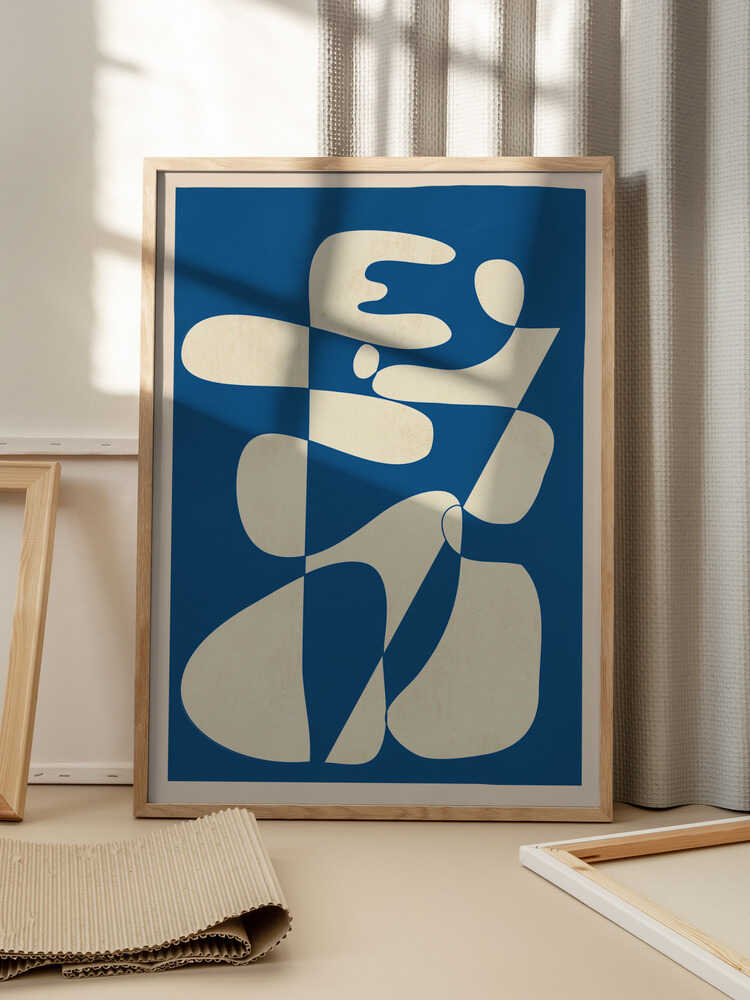 "Abstract Forms" Minimalist Metal Wall Art