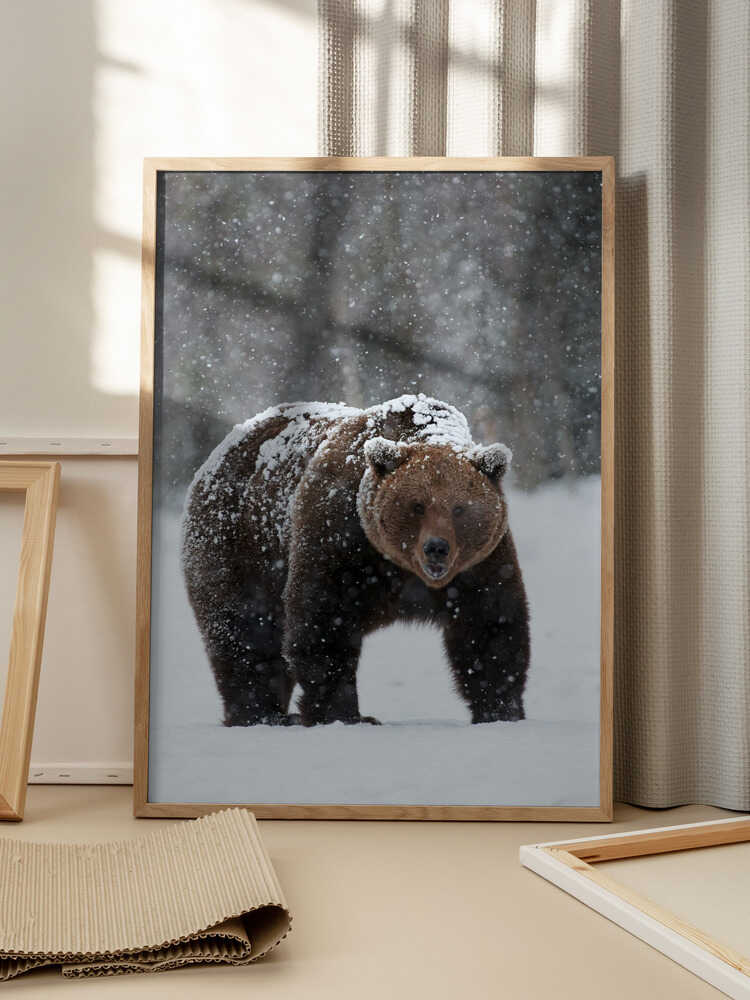 “Frozen Strength” Animal Metal Wall Art