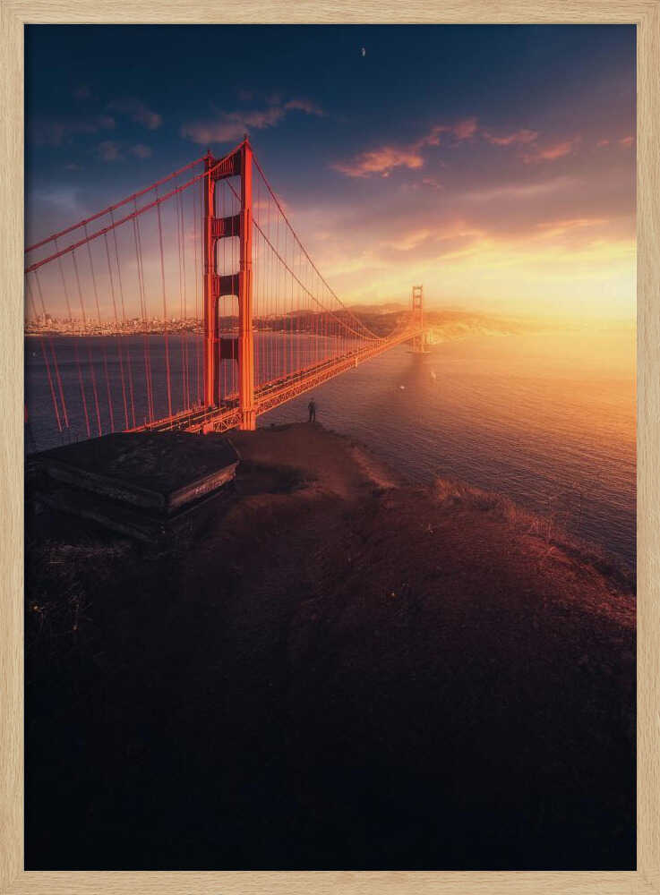 Edge of the Bay – Golden Gate Bridge City Metal Wall Art
