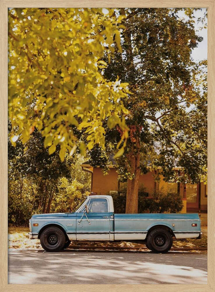 Retro Drive – Nostalgic Truck Metal Wall Art