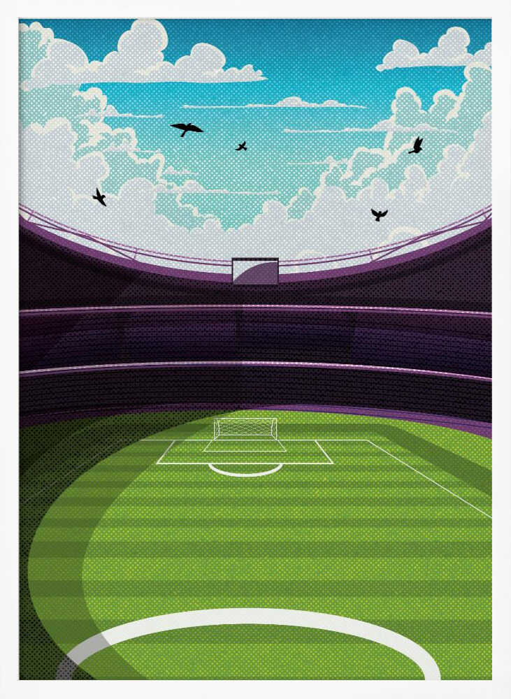 Stadium Dreams Football Metal Wall Art