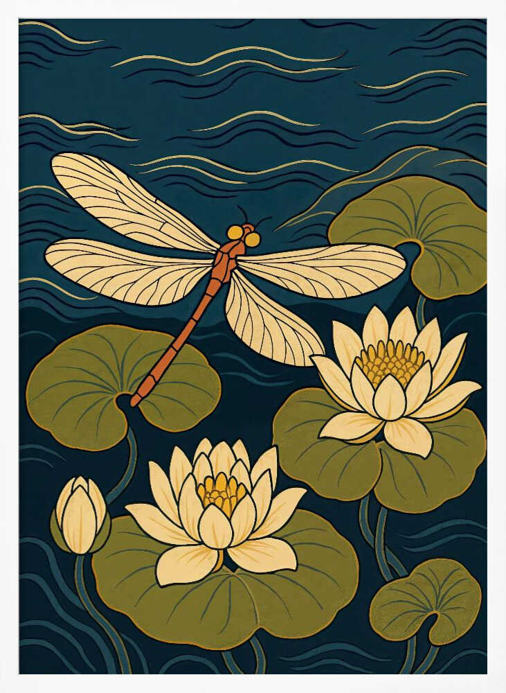 "Dragonfly Serenity: Abstract Metal Wall Art"
