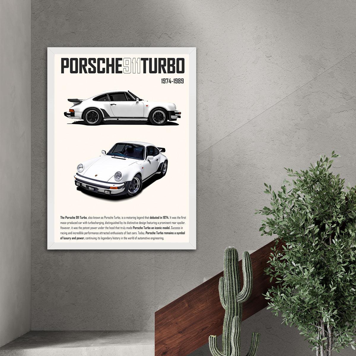 Porsche 911 Turbo History 3- HD Metal Print - PixMagic