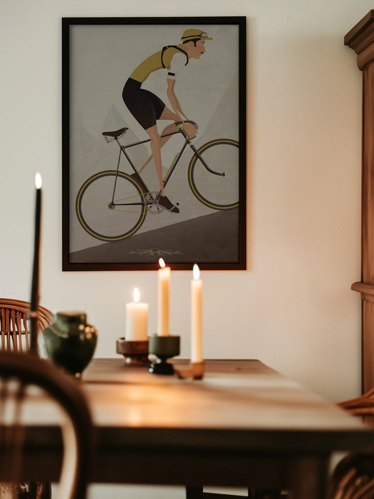 Timeless Cyclist Spirit” Sports Metal Wall Art
